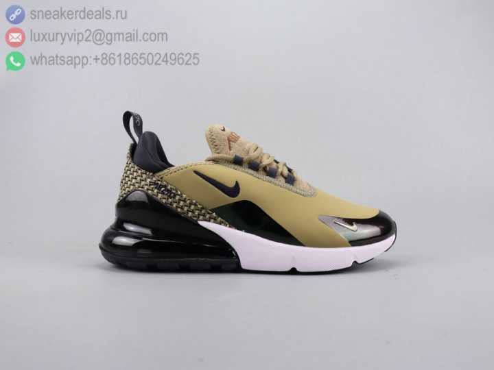 NIKE AIR MAX 270 NEW CAMEL BLACK UNISEX RUNNING SHOES